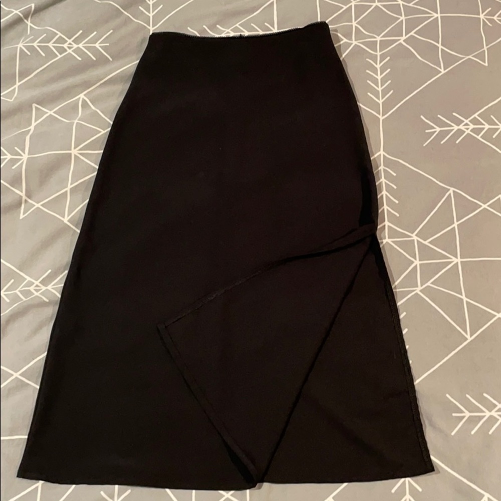 Brandy Melville black maxi skirt with slit